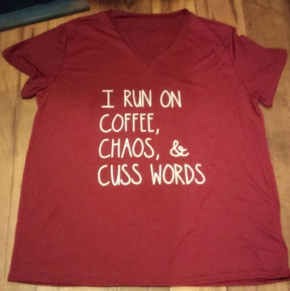 Tops - NWOT!! Novelty V Neck Tee